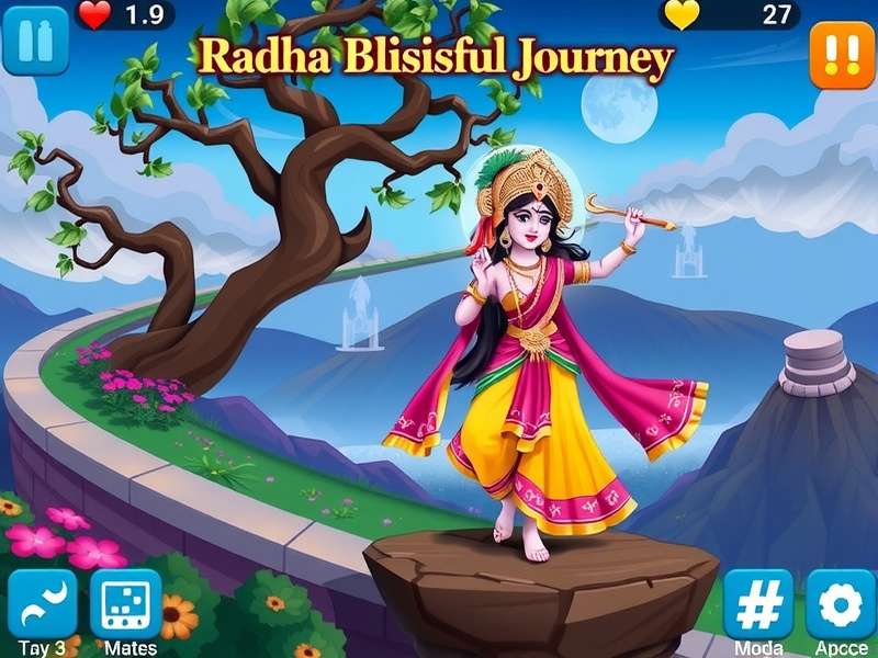 Radha Krishna Blissful Journey Game Screenshot